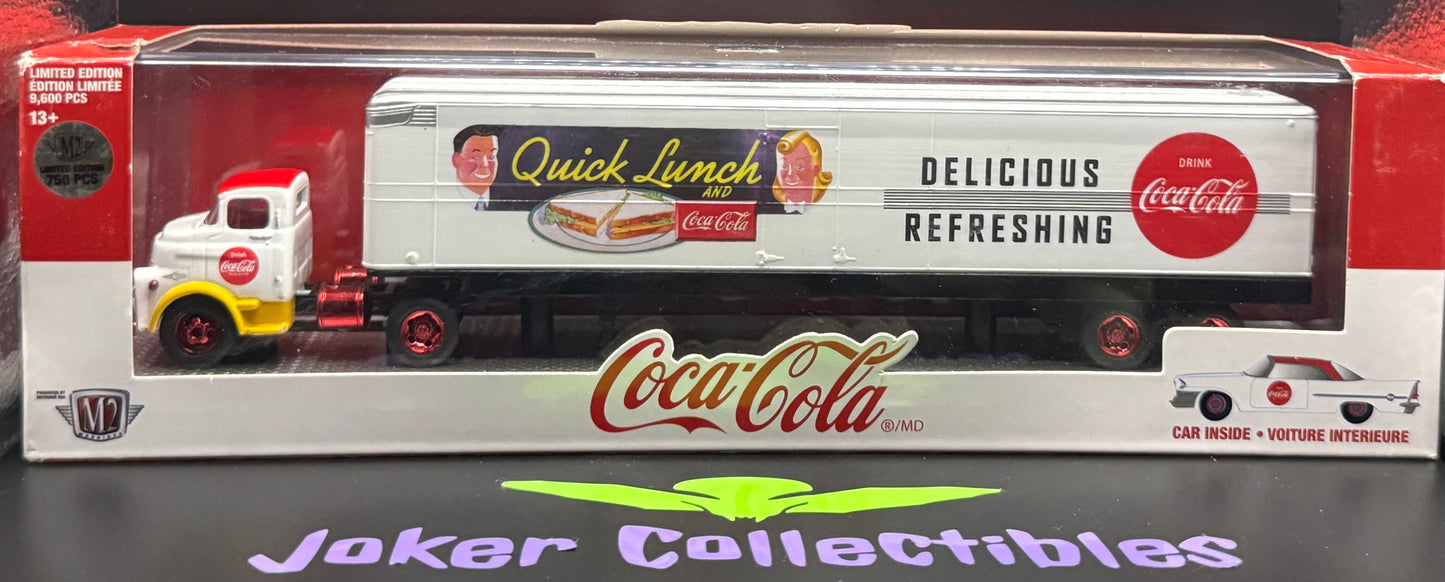 M2 Machines Auto-Haulers Chase Coca-Cola 1957 Dodge COE & 1957 Chrysler 300C QL01 18-24