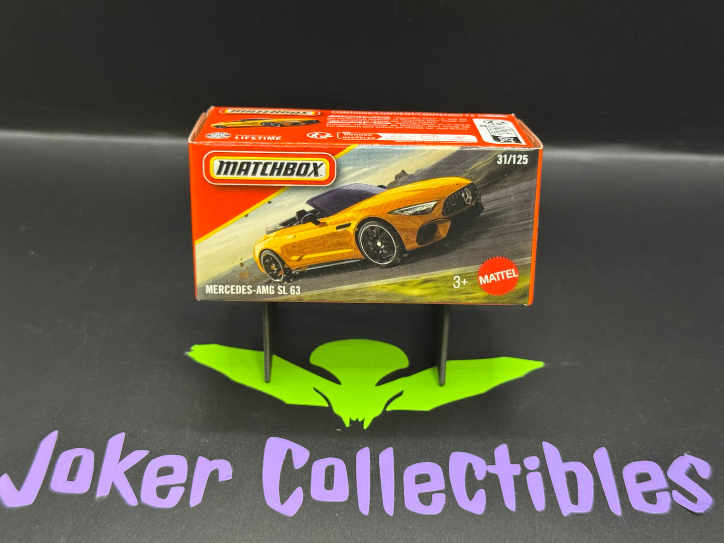 Matchbox Power Grabs 2026 Yellow Mercedes-Benz SL 63 # 31/125