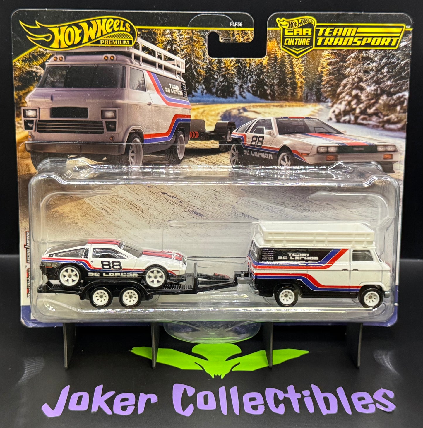 Hot Wheels Team Transport Legends Tour DMC Delorean & HW Rally Hauler # 78