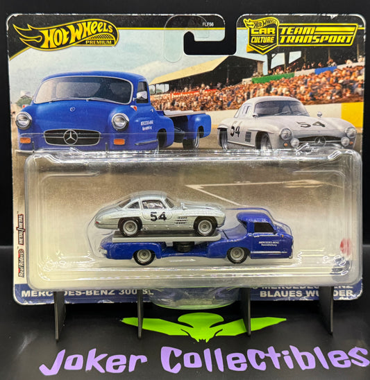 Hot Wheels Team Transport Mercedes-Benz 300 SL & '55 Mercedes-Benz Blaues Wunder # 70