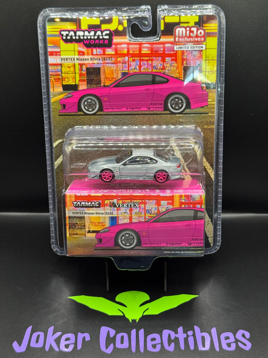Tarmac Works Global64 Chase VERTEX Nissan Silvia (S15) Pink Metallic
