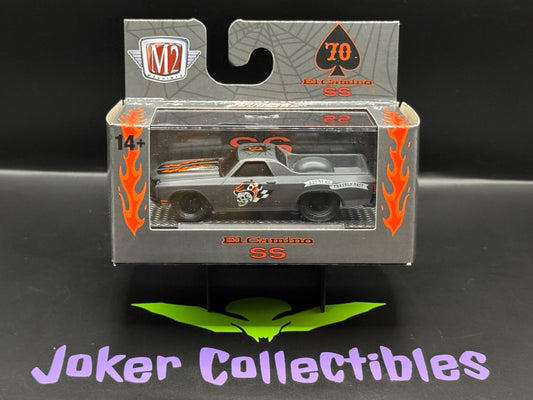 M2 Machines Ground Pounders Grey 1970 Chevrolet El Camino SS 454 R30 25-10