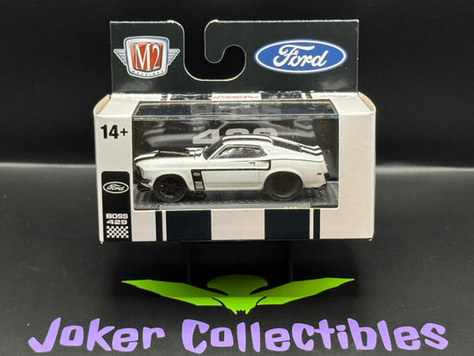 M2 Machines Ground Pounders White 1969 Ford Mustang BOSS 429 R30 25-09