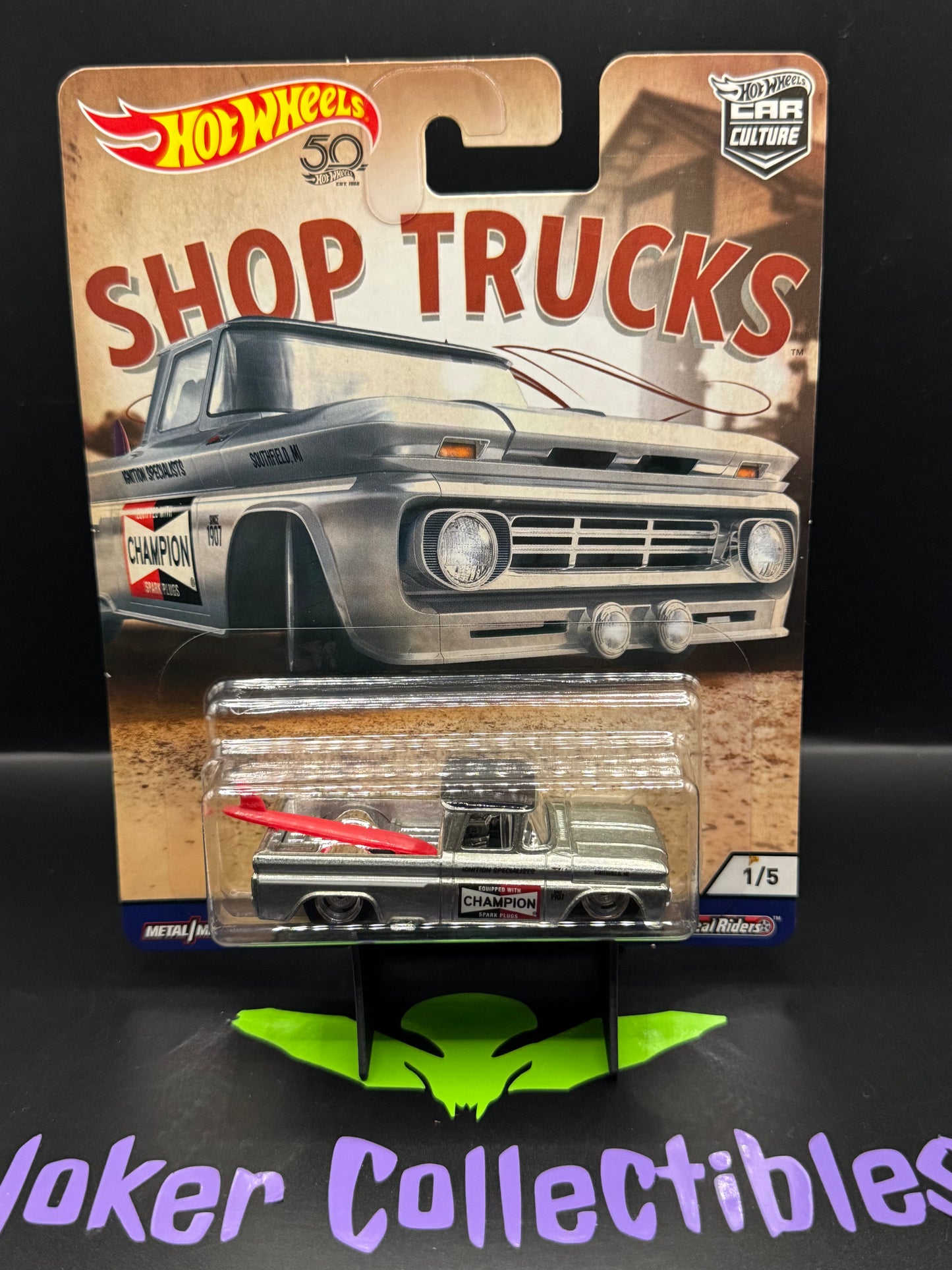 Hot Wheels Premium Car Culture Shop Trucks Champion Custom '62 Chevy Pickup # 1/5