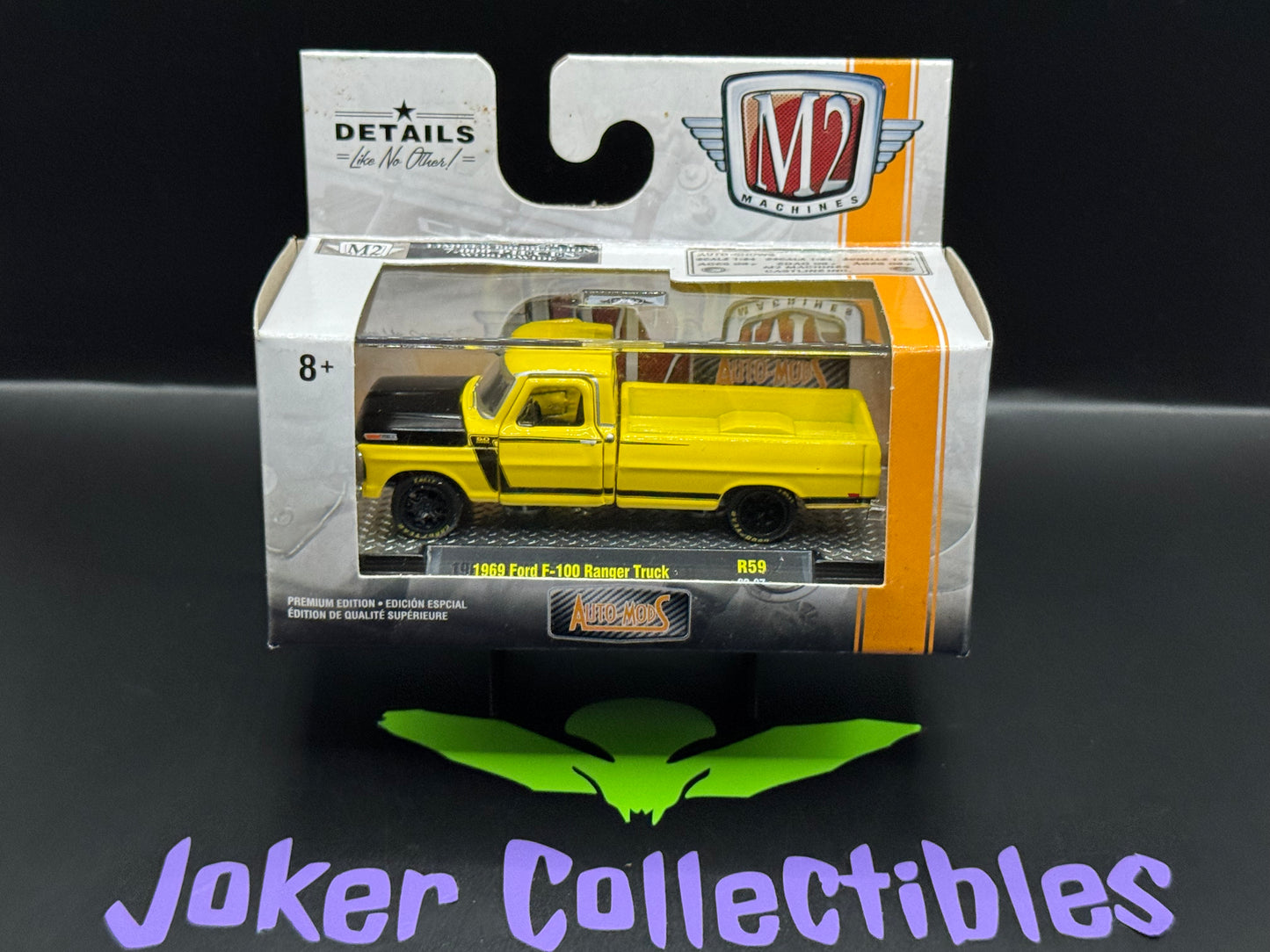 M2 Machines Auto-Mods Yellow 1969 Ford F-100 Ranger Truck R59 20-27