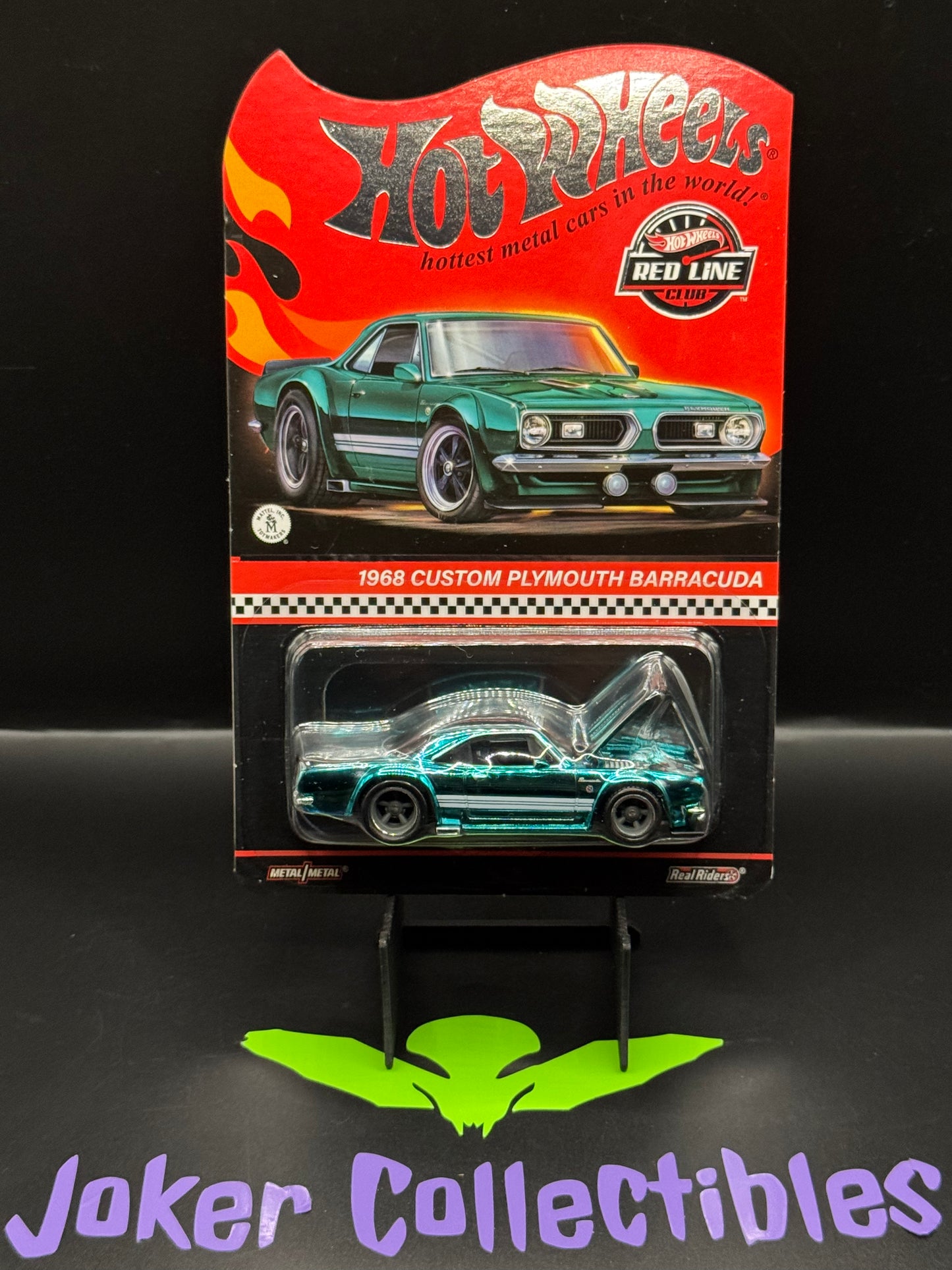 Hot Wheels 2024 RLC Exclusive Red Line Club 1968 Custom Plymouth Barracuda Teal