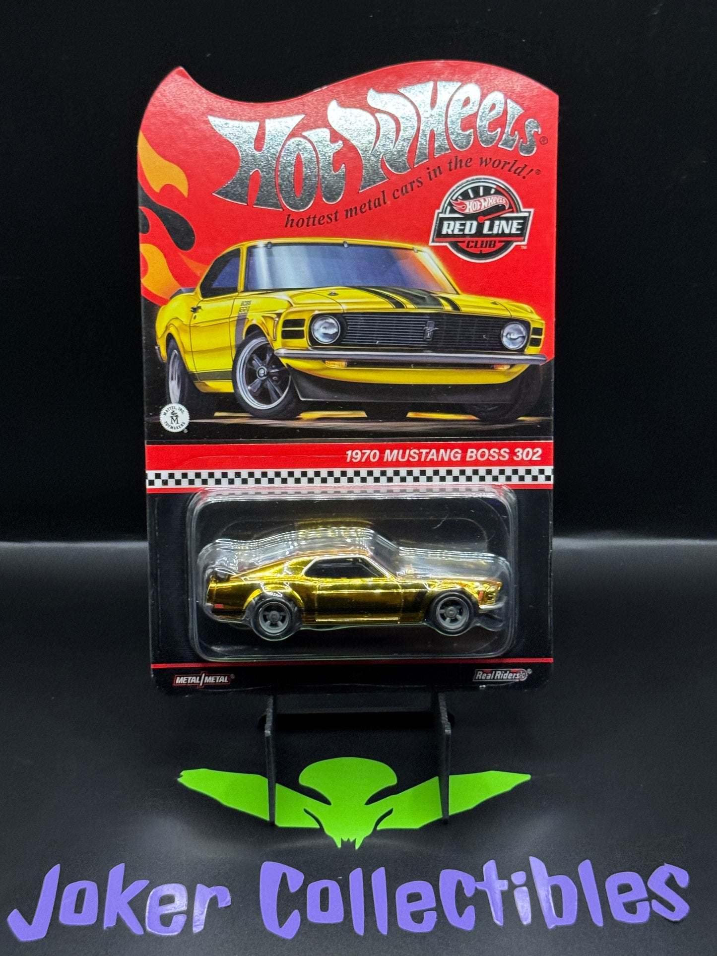 Hot Wheels 2024 RLC Exclusive Red Line Club 1970 Ford Mustang BOSS 302 Bright Yellow