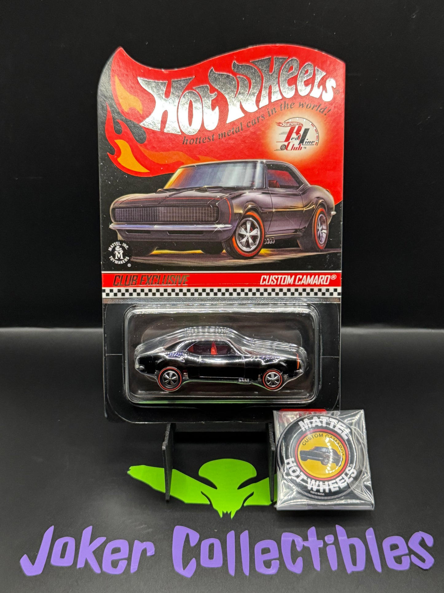 Hot Wheels 2019 RLC Exclusive Red Line Club Membership Car Custom Camaro Black