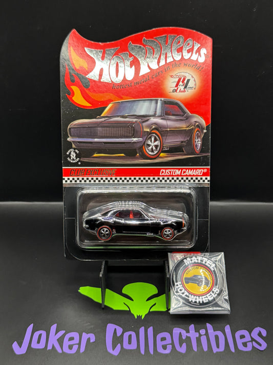 Hot Wheels 2019 RLC Exclusive Red Line Club Membership Car Custom Camaro Black