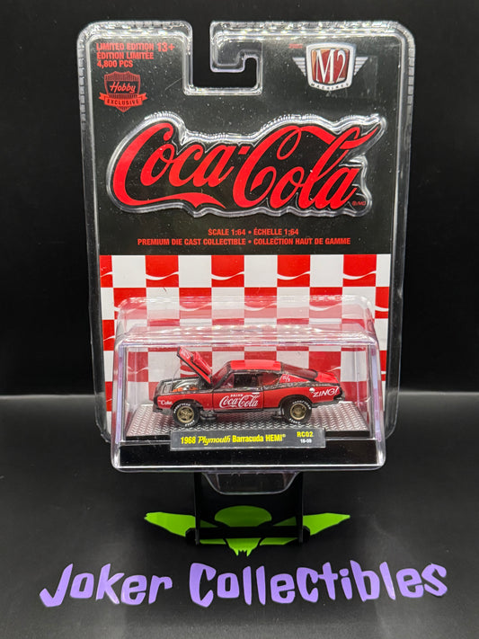 M2 Machines Coca-Cola 1968 Plymouth Barracuda HEMI RC02 18-59