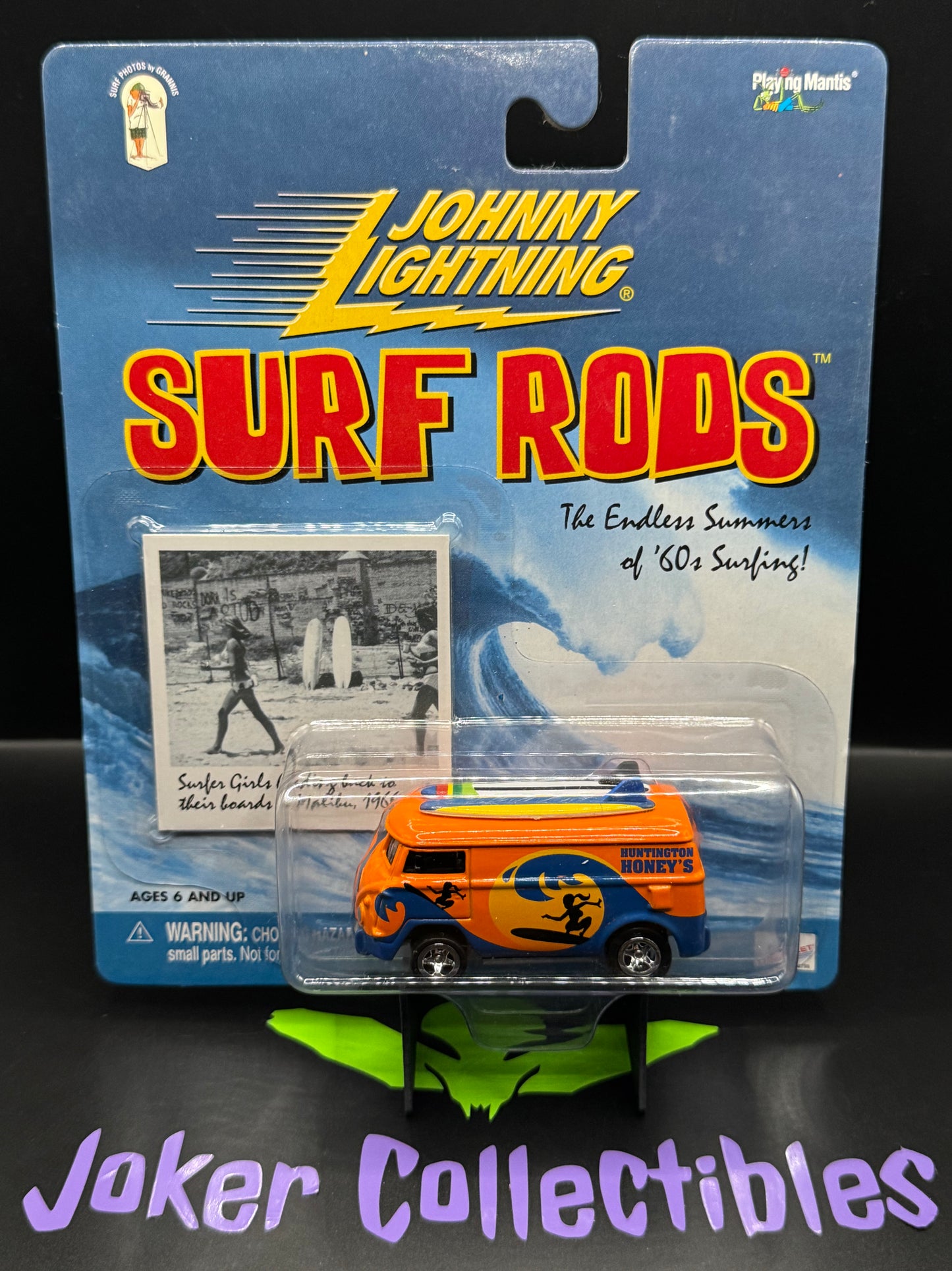 Johnny Lightning Surf Rods Orange Huntington Honey's '60s VW Van