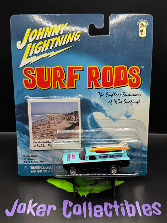 Johnny Lightning Surf Rods Teal & Black Coast Busters