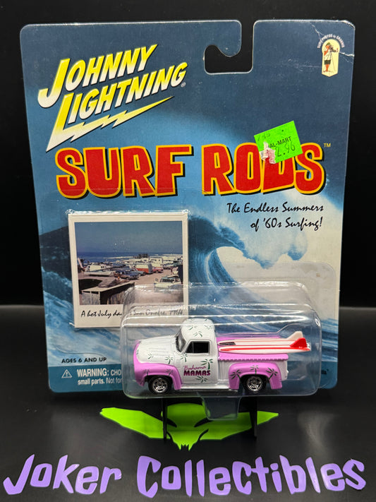 Johnny Lightning Surf Rods Purple & White Bahama Mamas Pickup