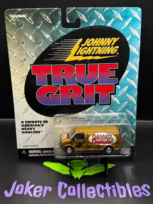 Johnny Lightning True Grit Gold Alvin & The Chipmunks GMC Utility Van
