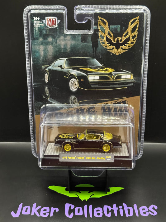 M2 Machines Chase Black 1978 Pontiac Trans Am Firebird Hobby Exclusive HS77 26-12