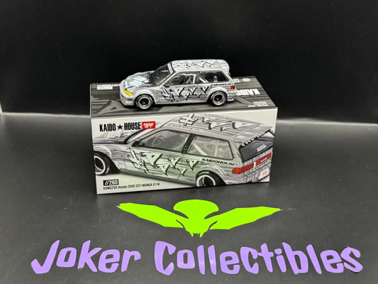 Kaido House Honda Civic EF Kaido Manga V1 Silver KHMG260 Chase Chance