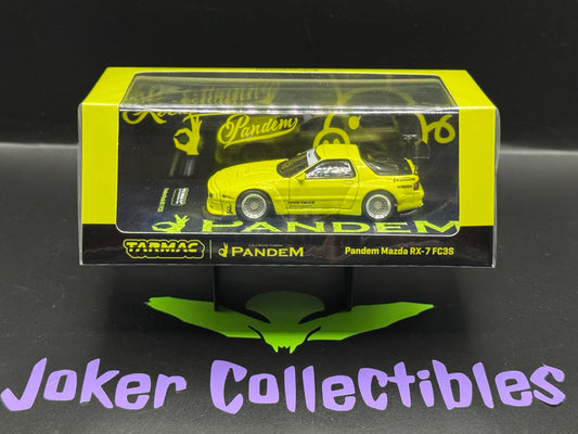 Tarmac Works Road64 Rocket Bunny Pandem Mazda RX-7 FC3S Yellow