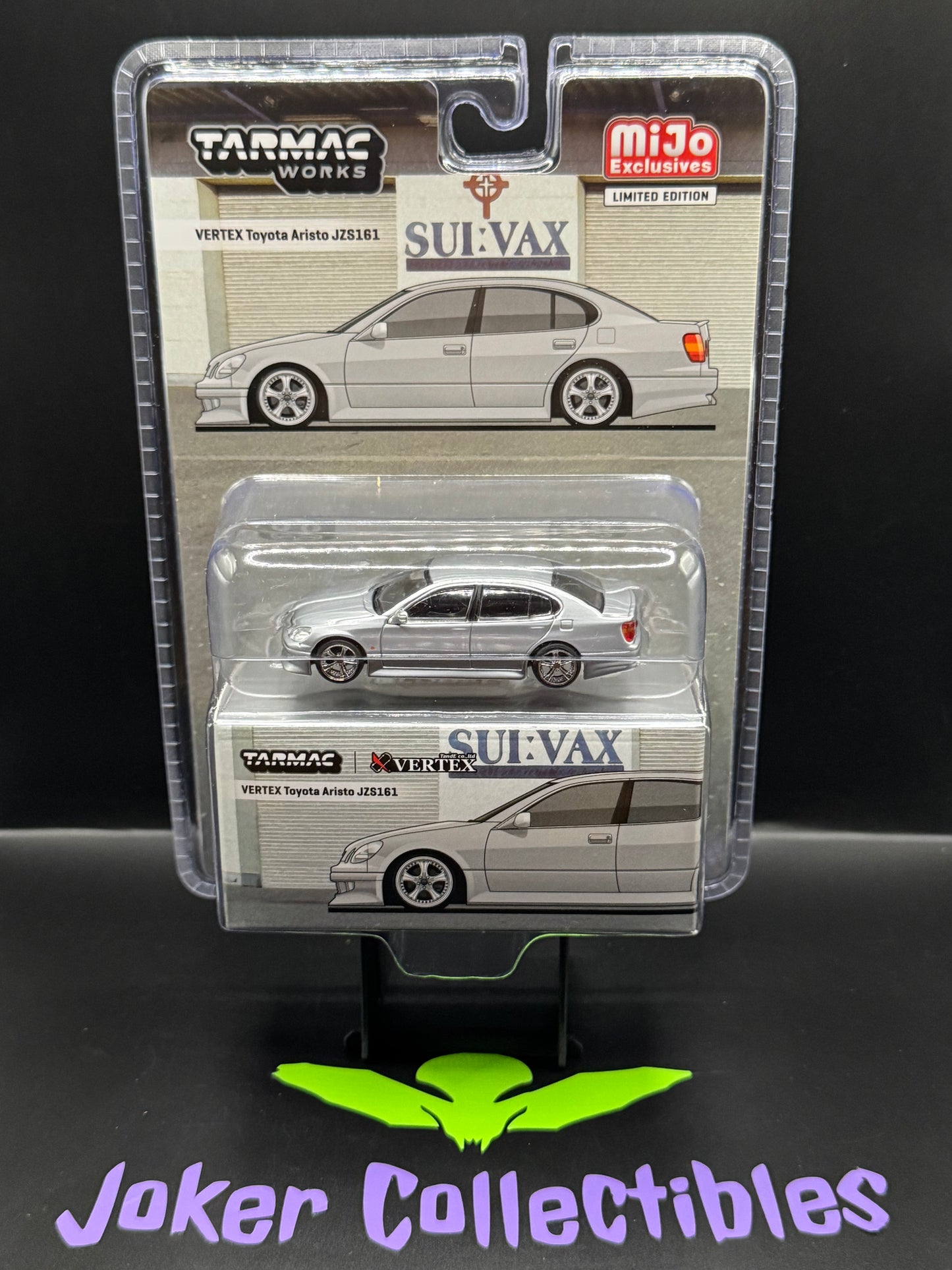 Tarmac Works Global64 Chase VERTEX Toyota Aristo JZS161 Pearl Silver