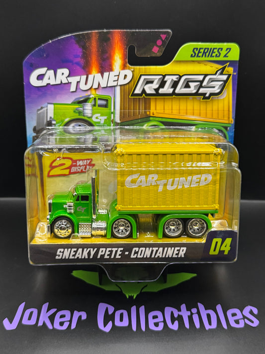 CarTuned Rigs Series 2 Green & Yellow Sneaky Pete - Container # 04 Car Tuned