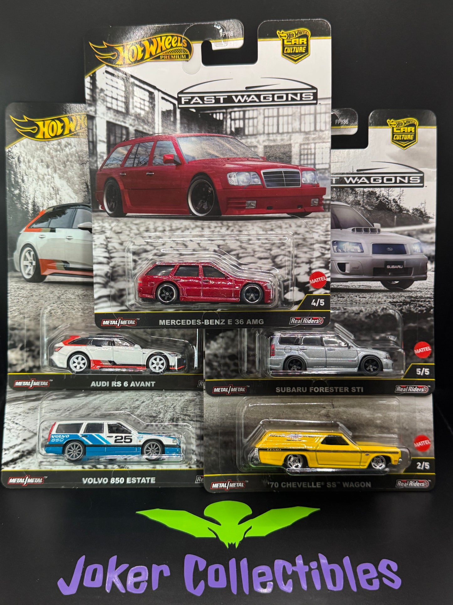 Hot Wheels Premium Car Culture 2025 Fast Wagons Release J Case Set of 5