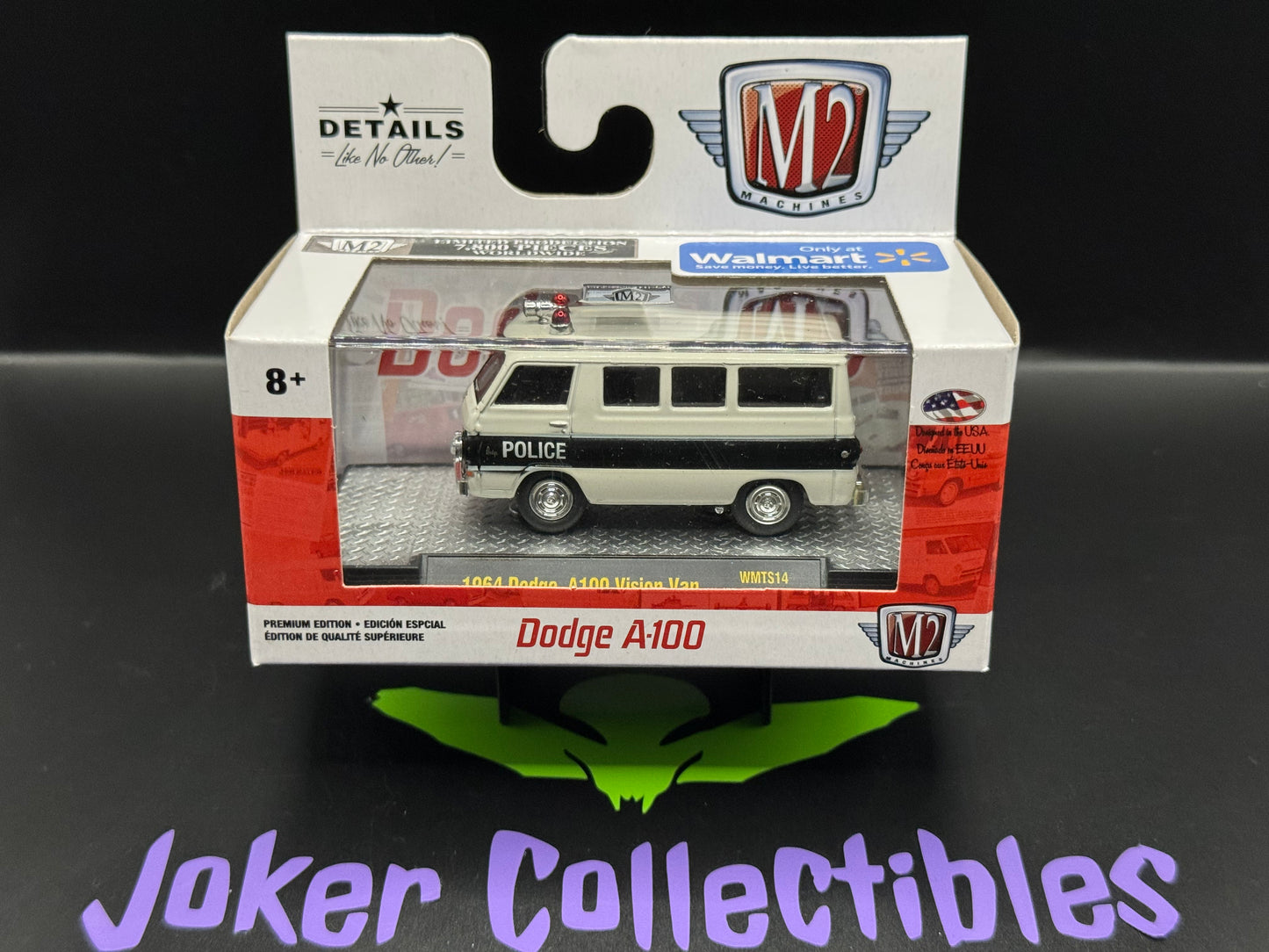 M2 Machines White & Black Police 1964 Dodge A100 Vision Van WMTS14 19-20