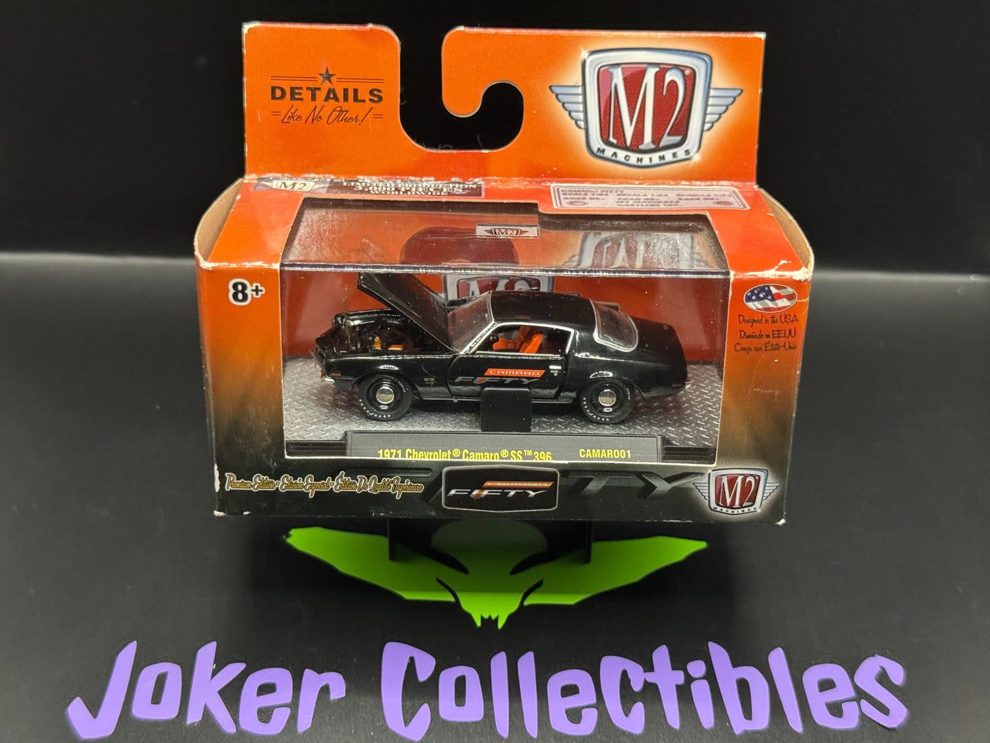 M2 Machines Black Camaro Fifty 1971 Chevrolet Camaro SS 396 CAMARO01 17-42