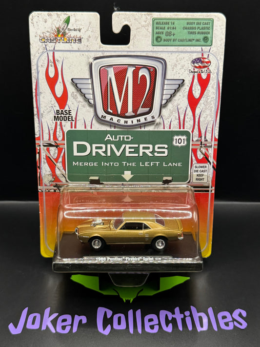 M2 Machines Auto-Drivers Gold 1968 Pontiac Firebird Sprint R18 12-40