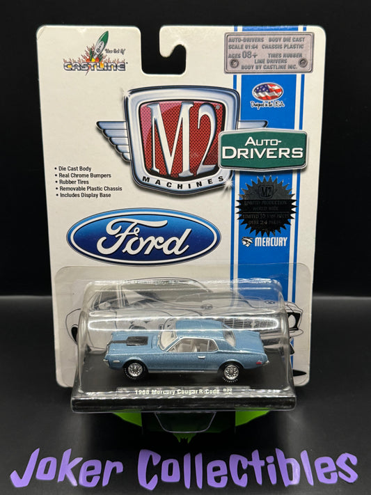 M2 Machines Auto-Drivers Blue 1968 Mercury Cougar R-Code R27 14-05