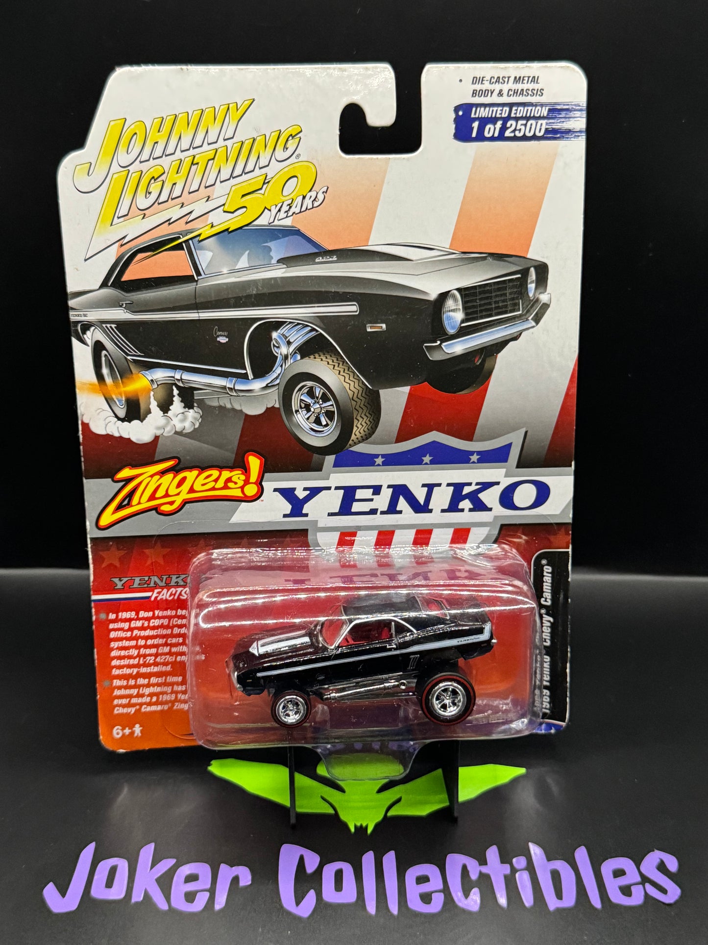 Johnny Lightning 50 Years Zingers! 1969 Yenko Chevy Camaro LightningIllustrated.Com Exclusive