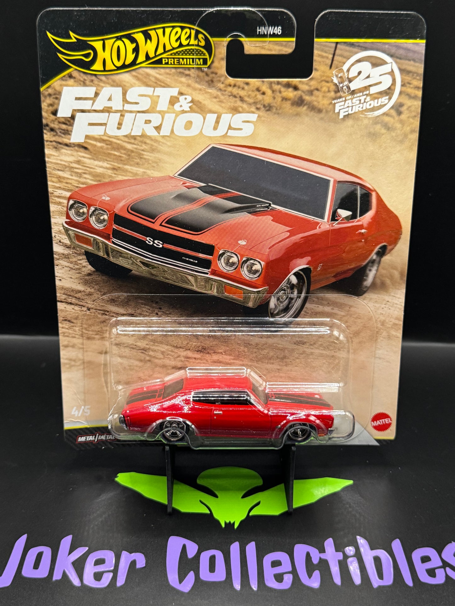 Bad Card Hot Wheels Premium Fast & Furious 2026 1970 Chevrolet Chevelle SS 4/5