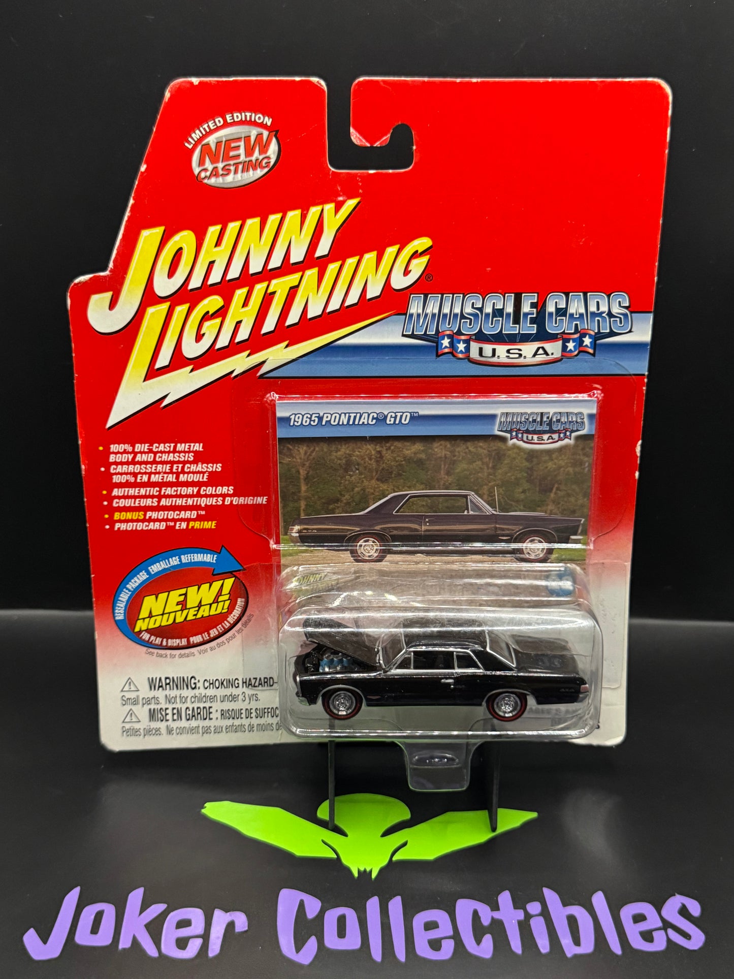 Johnny Lightning Muscle Cars U.S.A Black 1965 Pontiac GTO # 22