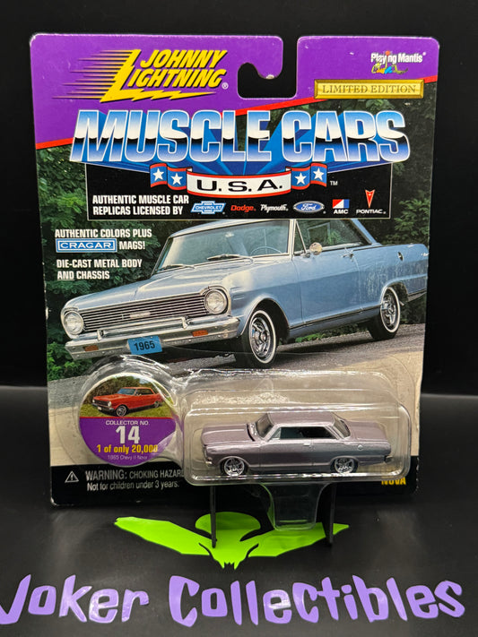Johnny Lightning Muscle Cars U.S.A Purple 1965 Chevy II Nova Collector No. 14