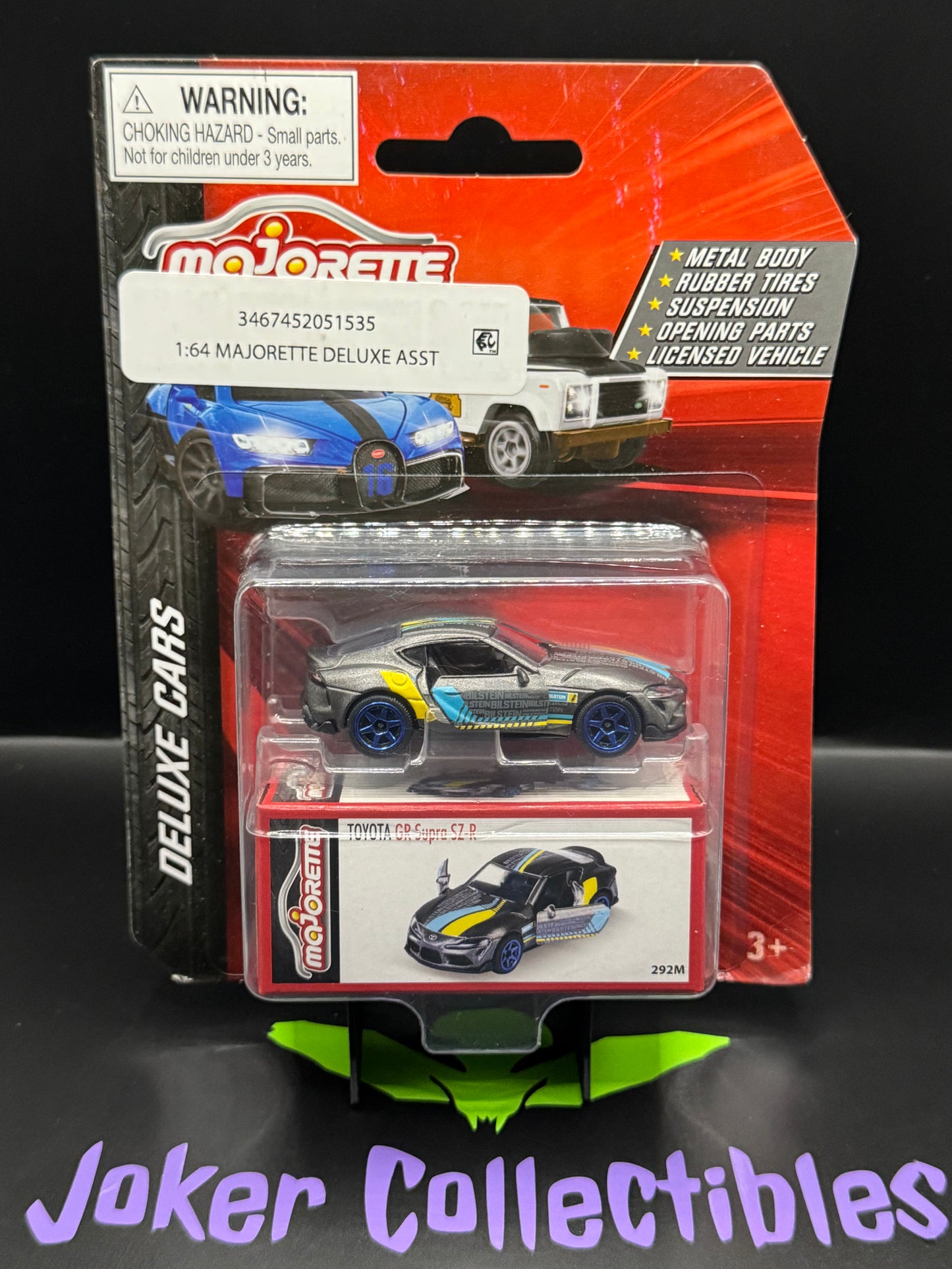 Majorette Deluxe Cars Gray Toyota GR Supra SZ-R