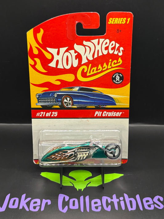 Hot Wheels Classics Series 1 Teal Green Pit Cruiser # 21 of 25
