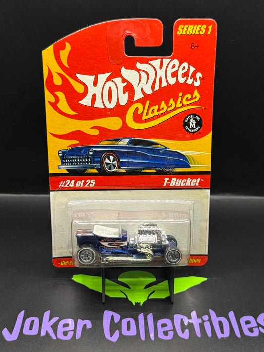 Hot Wheels Classics Series 1 Bright Blue T-Bucket # 24 of 25