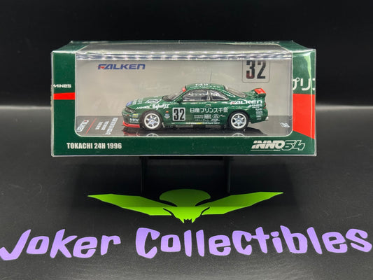 INNO64 Nissan Skyline GT-R R33 #32 PRINCE CHIBA FALKEN Green