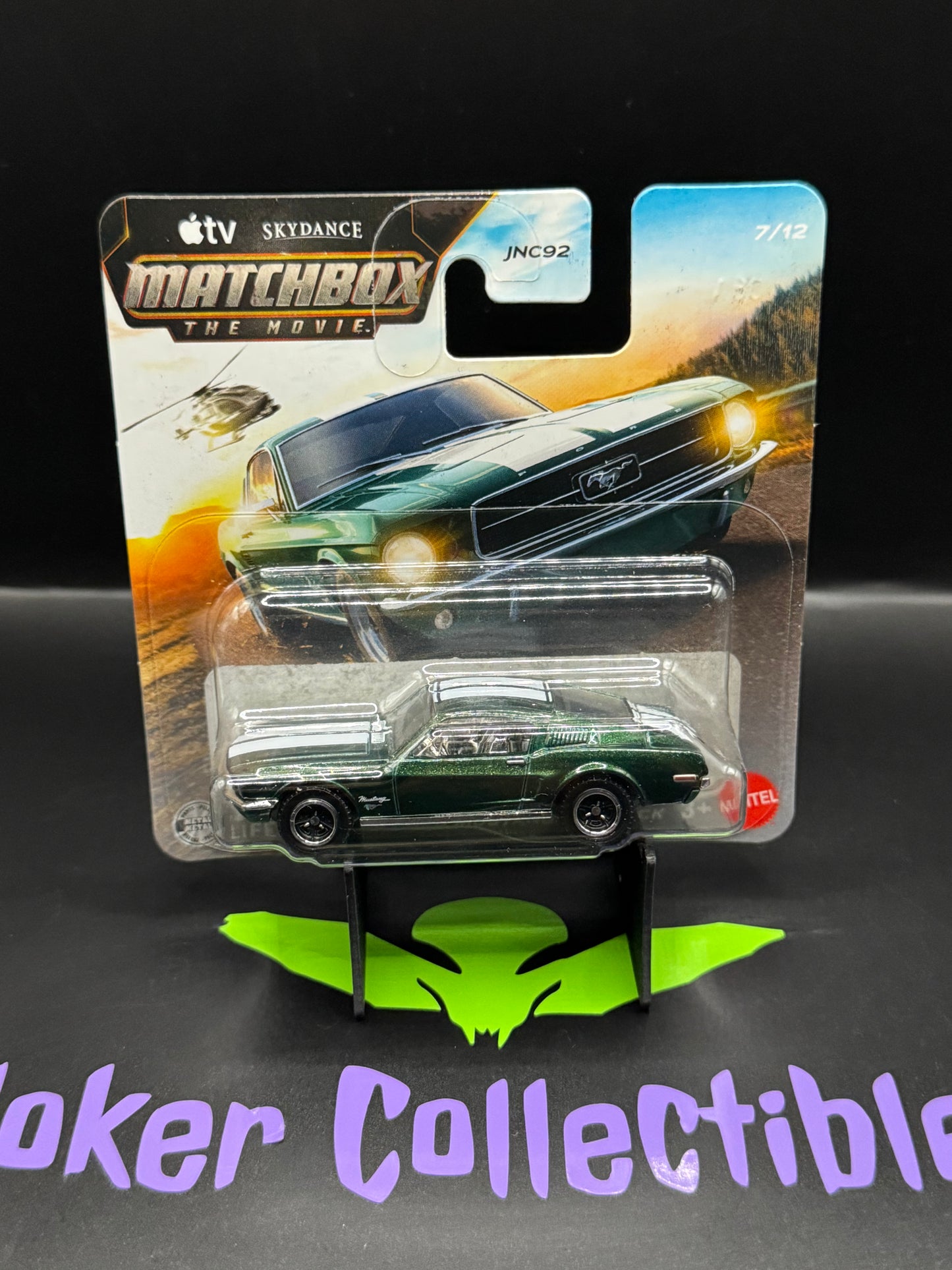 Matchbox the Movie Green 1968 Ford Mustang Fastback # 7/12 - Short Card