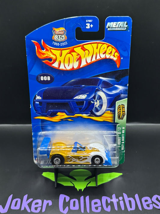 Hot Wheels 2003 T-Hunt 8/12 Riley & Scott MK III Collector No. 008 Real Riders