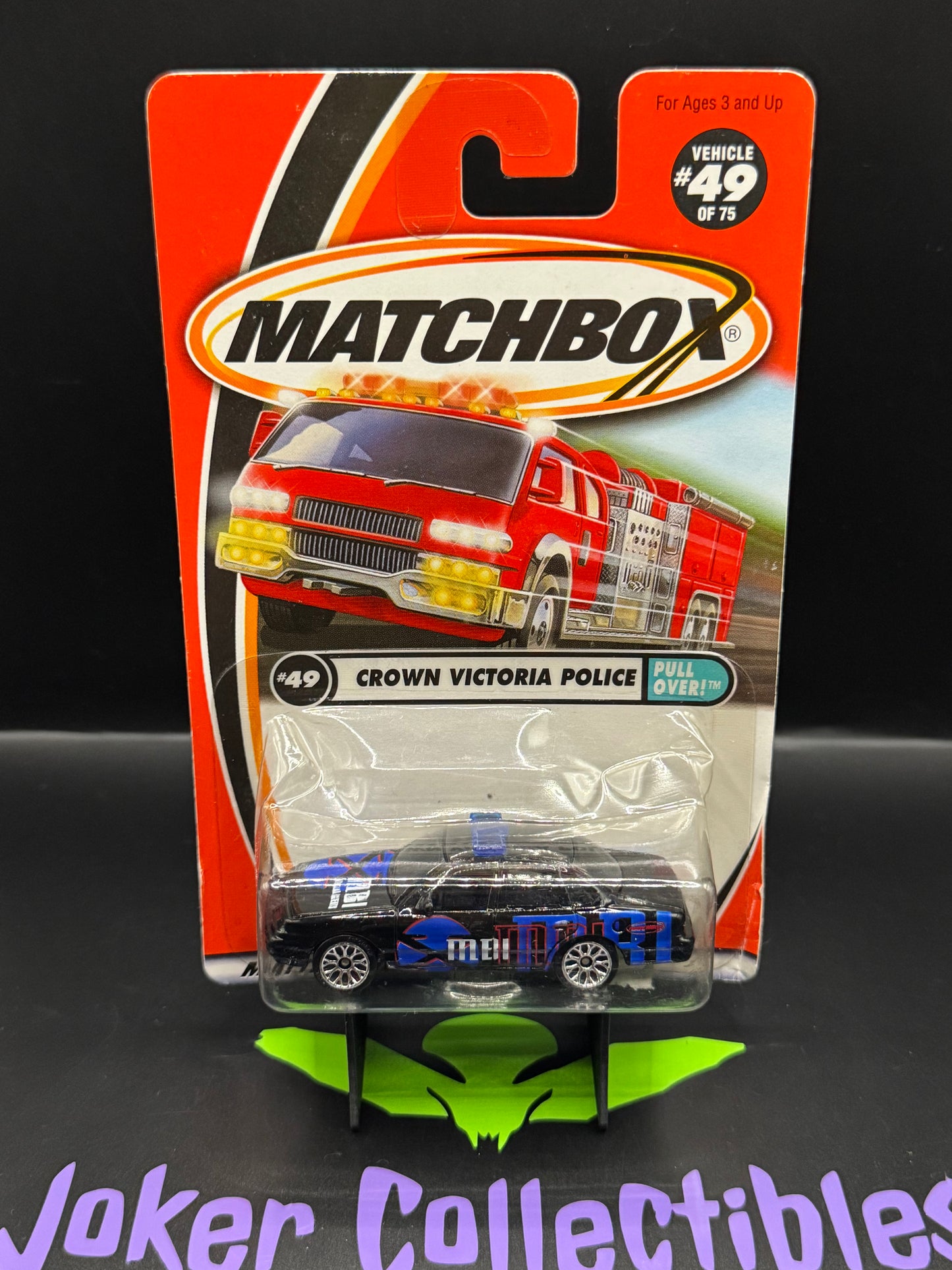 Matchbox Black MBI Special Agents Crown Victoria Police # 49 of 75
