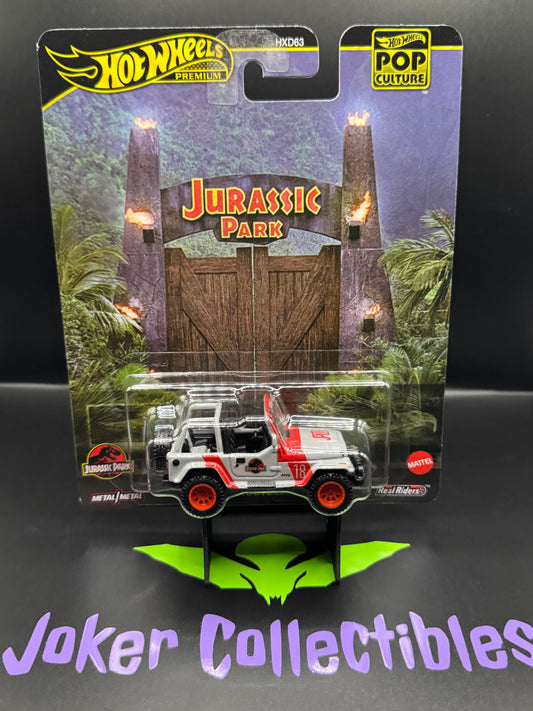 Hot Wheels Premium Pop Culture 2025 Jurassic Park '92 Jeep Wrangler Sahara