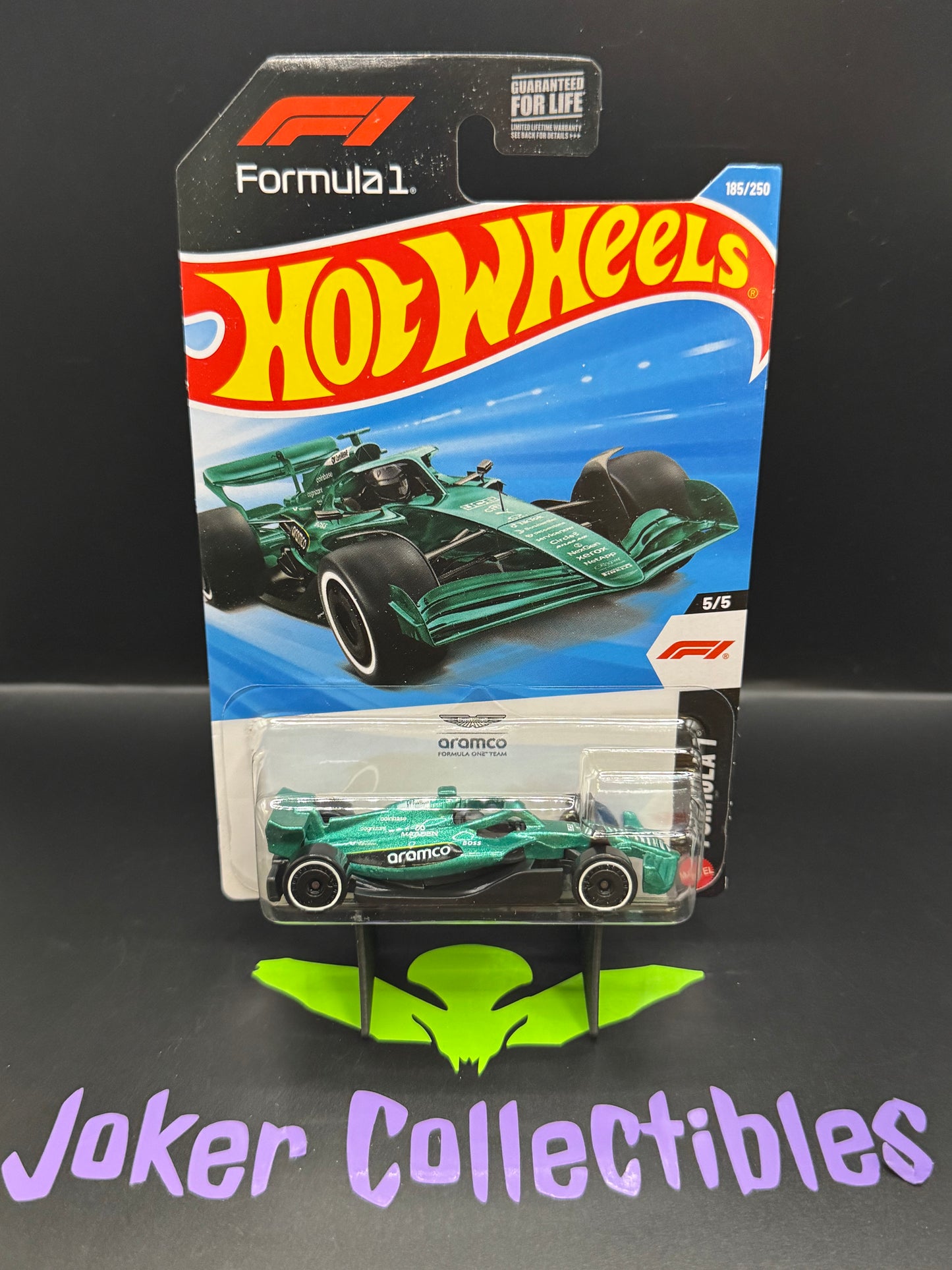 Hot Wheels 2026 Aston Martin Aramco Formula One Team 185/250 Formula 1 5/5 K Case