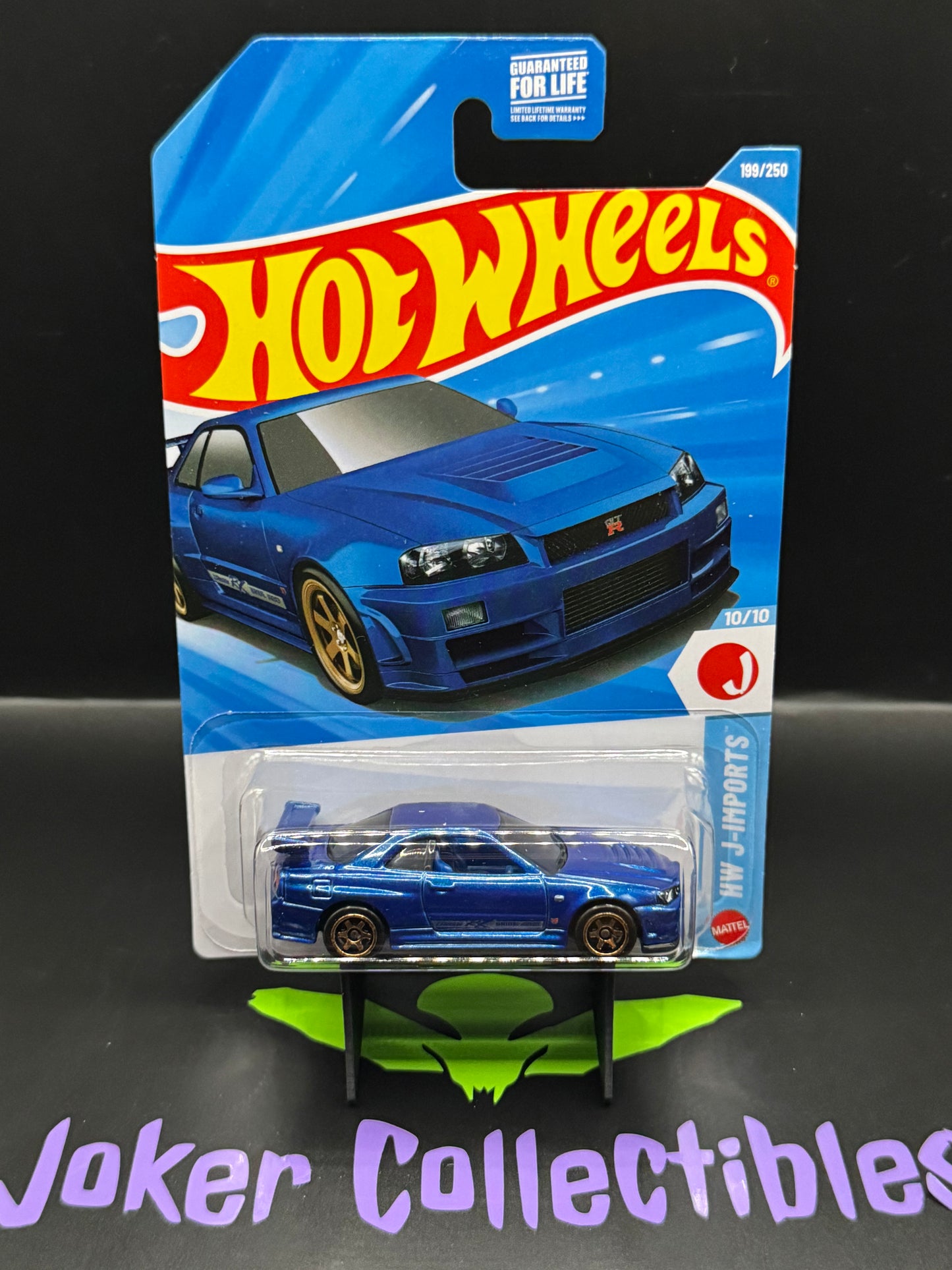 Hot Wheels 2026 Blue Nissan Skyline GT-R (BNR34) 199/250 HW J-Imports 10/10 K Case