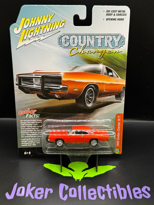 Johnny Lightning Country Charger Orange 1969 Dodge Charger R/T Hobby Exclusive Special Edition