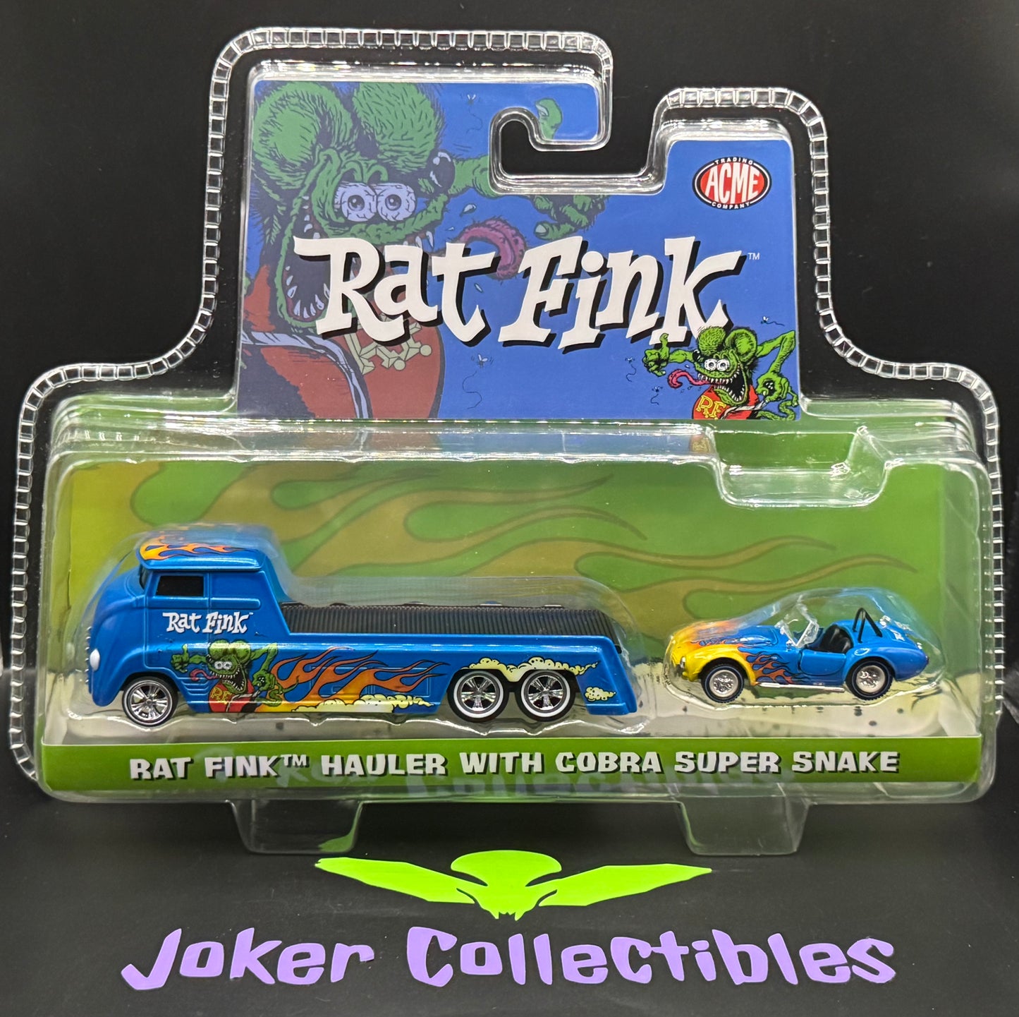 Acme Shelby Collectibles Rat Fink Hauler with Cobra Super Snake