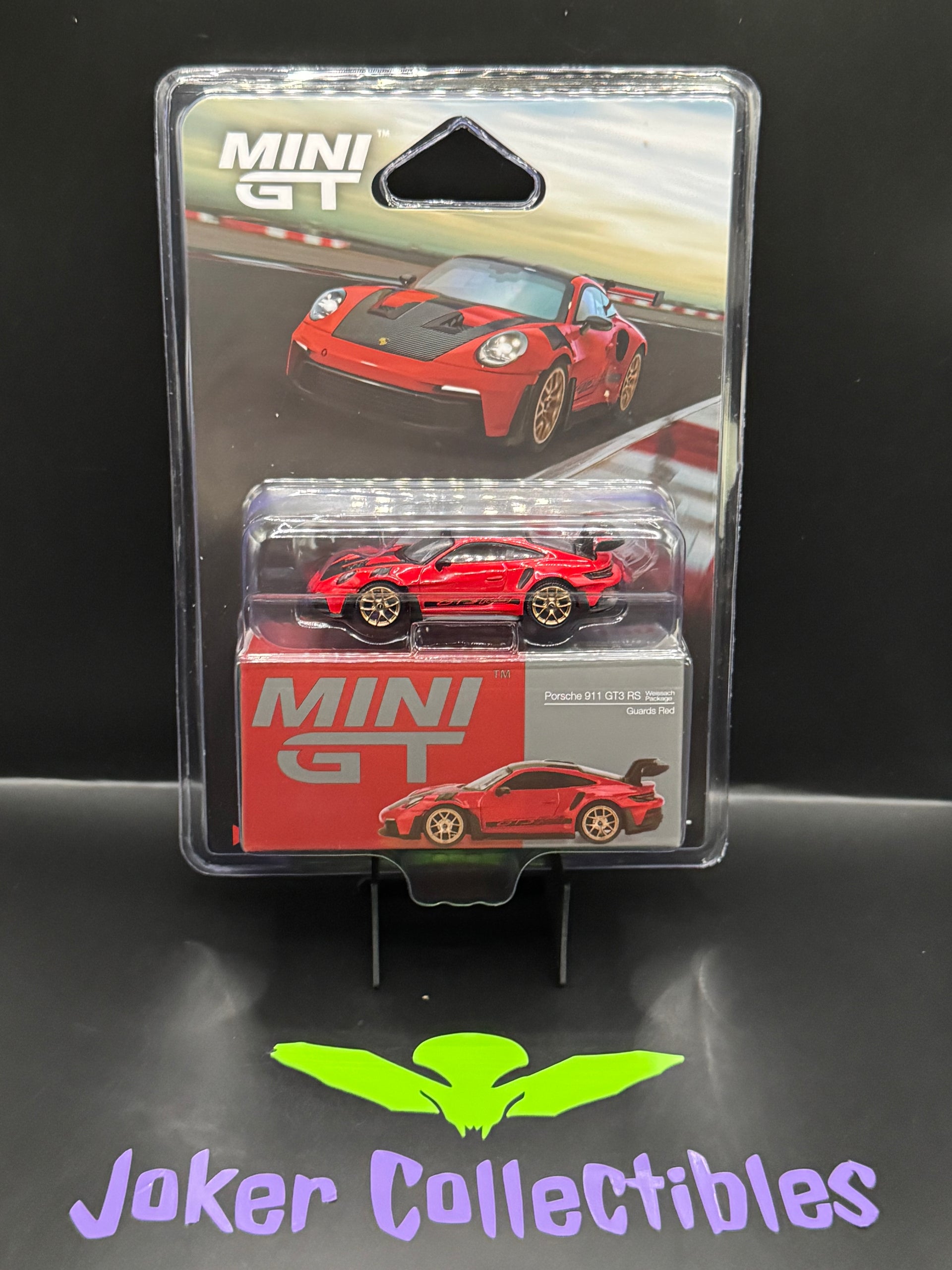 Mini GT #1060 Porsche 911 (992) GT3 RS Weissach Package Guards Red