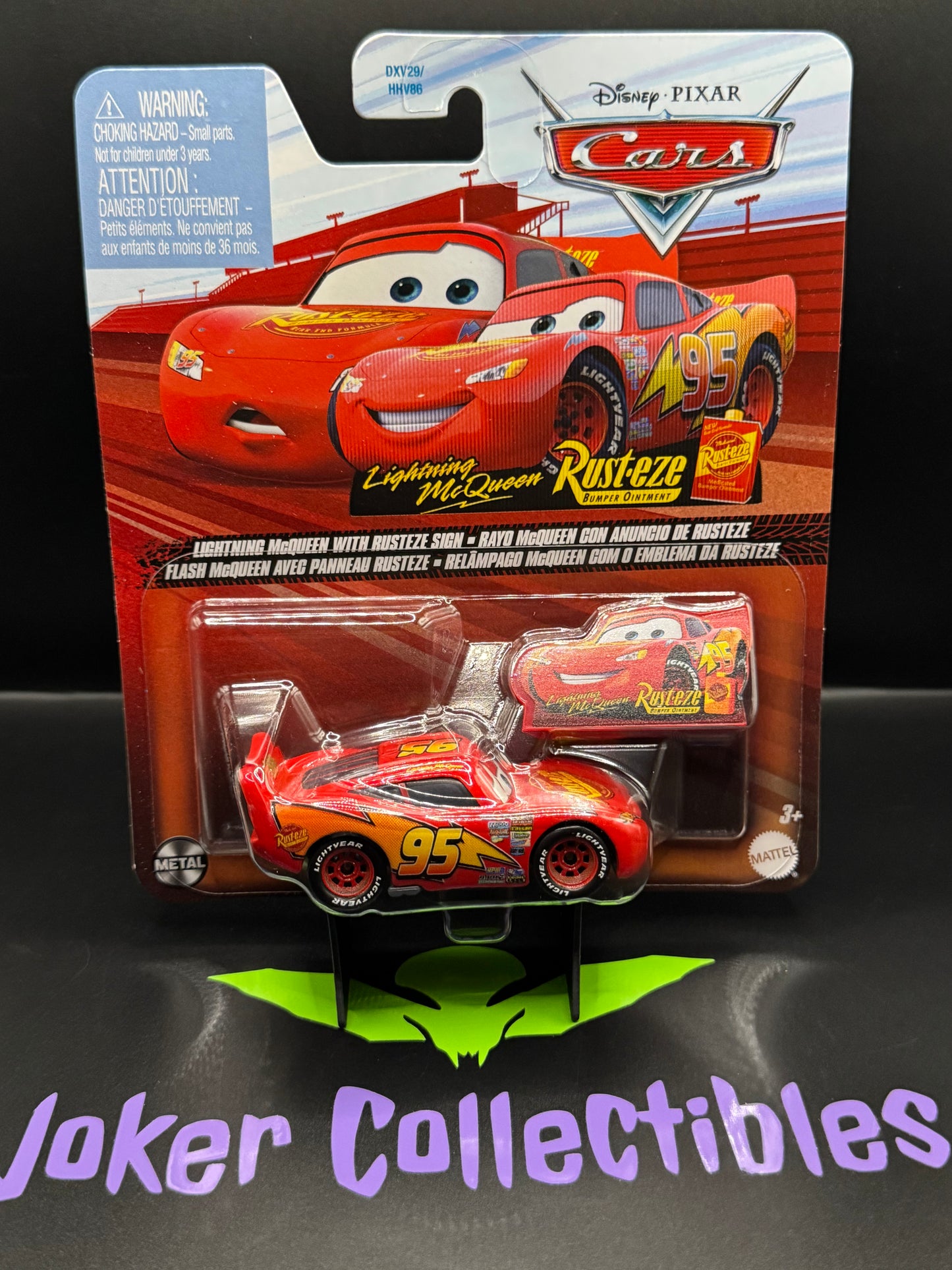 Disney Pixar Cars 2025 #95 Lightning McQueen with Rusteze Sign