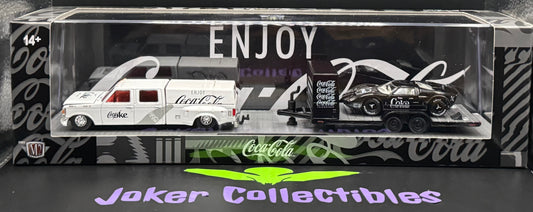 M2 Machines Auto-Haulers Coca-Cola 1987 Ford F-350 Truck & 1966 Ford GT40 MK II S05 26-16