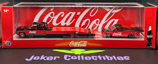 M2 Machines Auto-Haulers Coca-Cola Chase 1973 GMC Ramp Truck & 1995 GMC Sonoma 15 S05 26-15