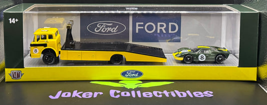 M2 Machines Auto-Haulers 1970 Ford C-600 Truck & 1966 Ford GT40 MK II R100 26-17