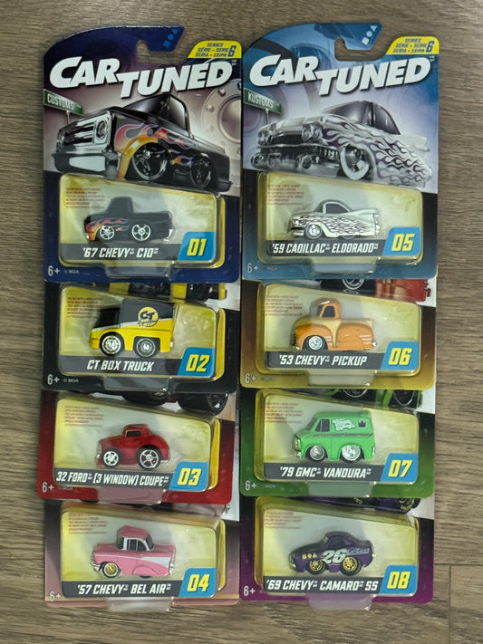 CarTuned Series 6 Hobby Exclusive Set of 8 Factory Sealed Case Car Tuned